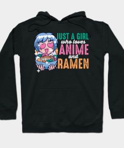 Just A Girl Who Loves Anime And Ramen Chibi Girl