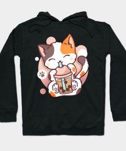 Cat Boba Bubble Tea Anime Kawaii Neko